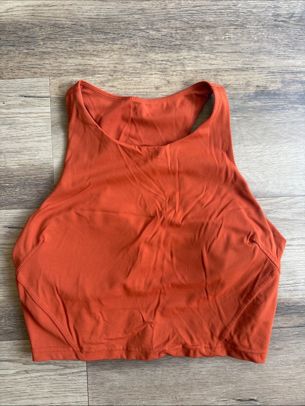 Lululemon Racerback Cropped Tank Top - Burnt Orange